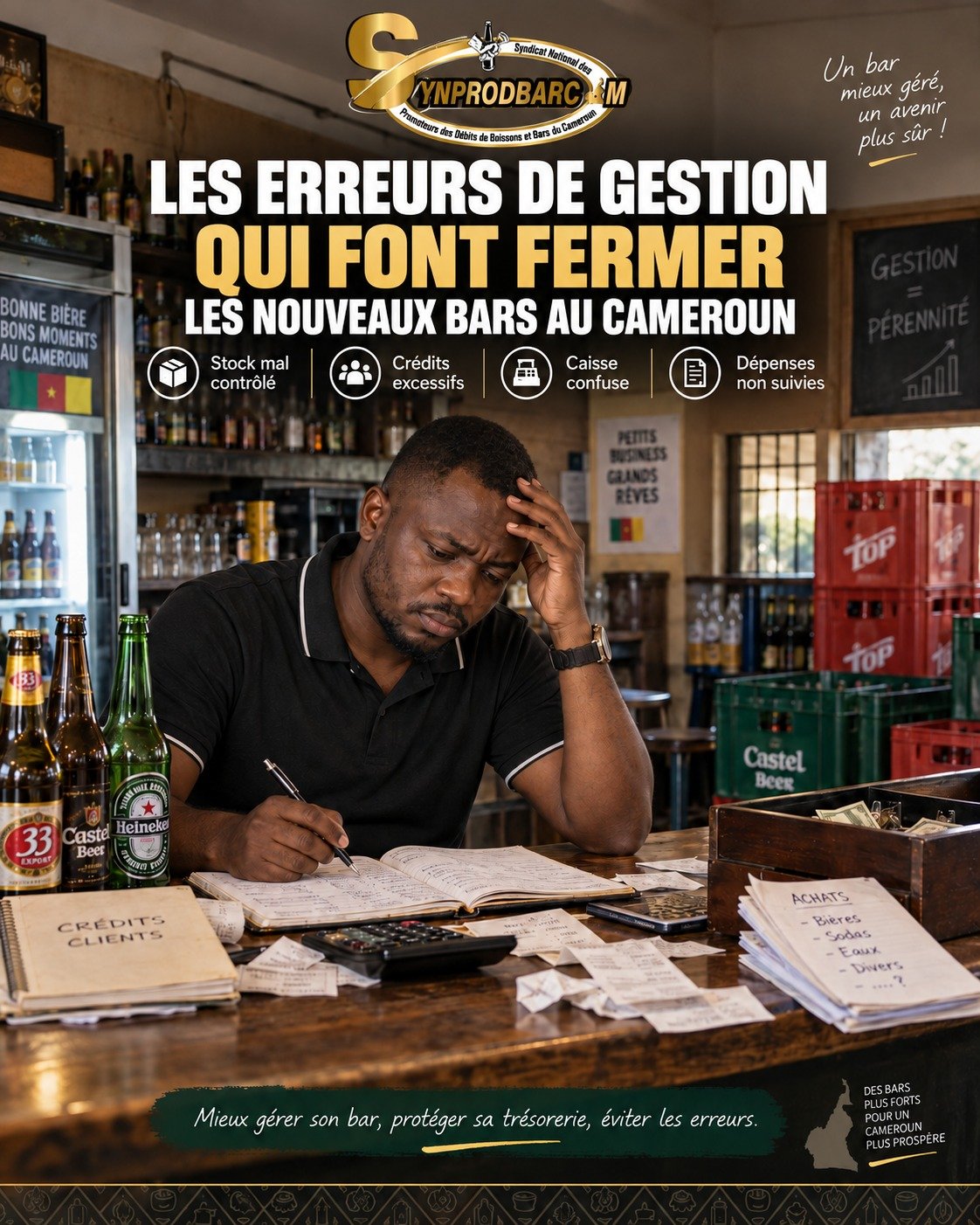 les erreurs de gestion qui font fermer les nouveaux bars au Cameroun